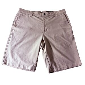 Dunning Golf Shorts Men's 34 Khaki Chino Performance Casual Preppy Stretch Beige